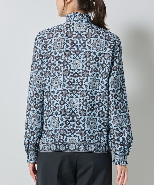 NARACAMICIE / ナラカミーチェ シャツ・ブラウス | 【NARACAMICIE】エスニック柄ミニスタンドフリル長袖ブラウス | 詳細5