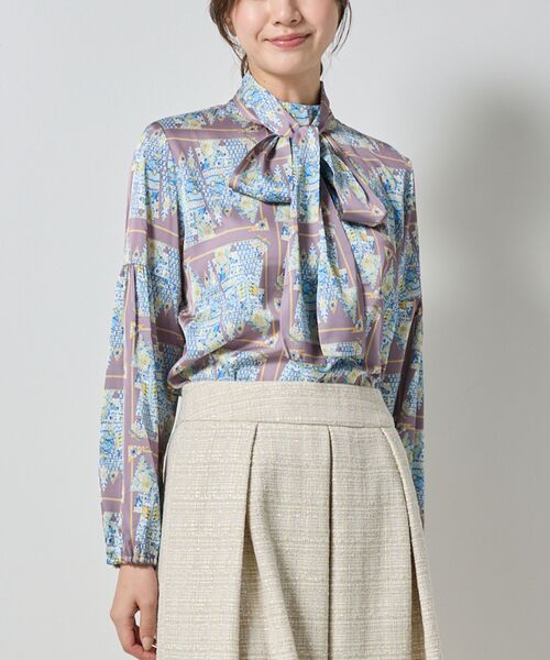 NARACAMICIE / ナラカミーチェ シャツ・ブラウス | 【NARACAMICIE】GENIUS森柄長袖プルオーバー | 詳細1