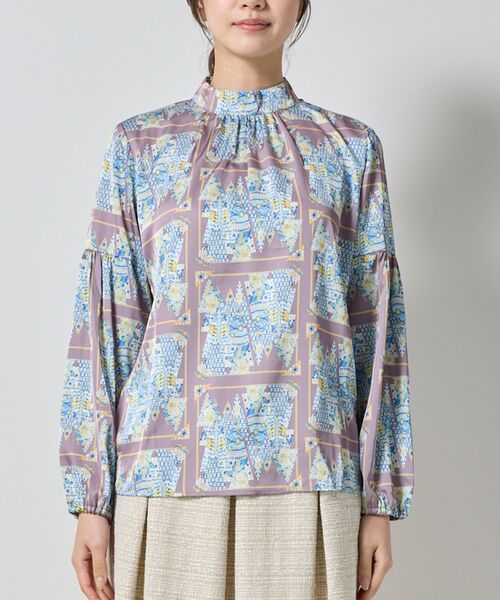 NARACAMICIE / ナラカミーチェ シャツ・ブラウス | 【NARACAMICIE】GENIUS森柄長袖プルオーバー | 詳細3