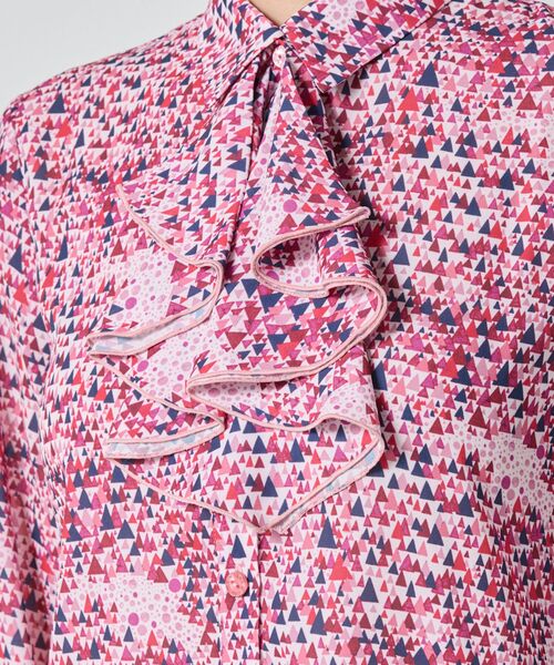 NARACAMICIE / ナラカミーチェ シャツ・ブラウス | 【NARACAMICIE】GENIUS森と湖柄取り外しフリル付長袖ブラウス | 詳細6