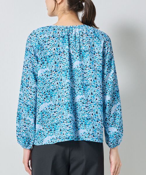 NARACAMICIE / ナラカミーチェ シャツ・ブラウス | 【NARACAMICIE】GENIUS森と湖柄リボン付きプルオーバー | 詳細5