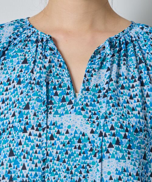 NARACAMICIE / ナラカミーチェ シャツ・ブラウス | 【NARACAMICIE】GENIUS森と湖柄リボン付きプルオーバー | 詳細6