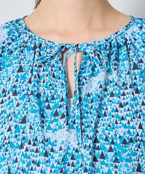 NARACAMICIE / ナラカミーチェ シャツ・ブラウス | 【NARACAMICIE】GENIUS森と湖柄リボン付きプルオーバー | 詳細7