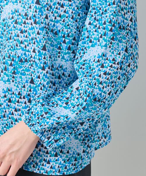 NARACAMICIE / ナラカミーチェ シャツ・ブラウス | 【NARACAMICIE】GENIUS森と湖柄リボン付きプルオーバー | 詳細9