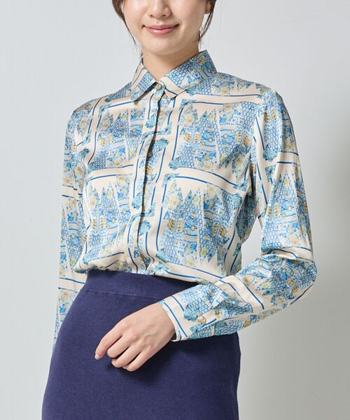 NARACAMICIE / ナラカミーチェ シャツ・ブラウス | 【NARACAMICIE】GENIUS森柄長袖シャツ | 詳細2