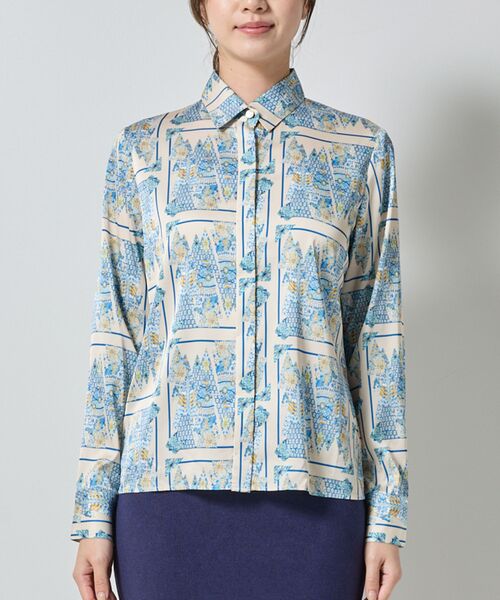 NARACAMICIE / ナラカミーチェ シャツ・ブラウス | 【NARACAMICIE】GENIUS森柄長袖シャツ | 詳細3