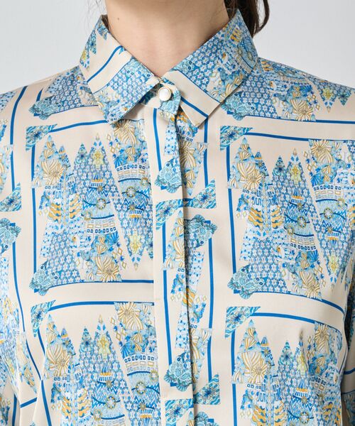 NARACAMICIE / ナラカミーチェ シャツ・ブラウス | 【NARACAMICIE】GENIUS森柄長袖シャツ | 詳細6