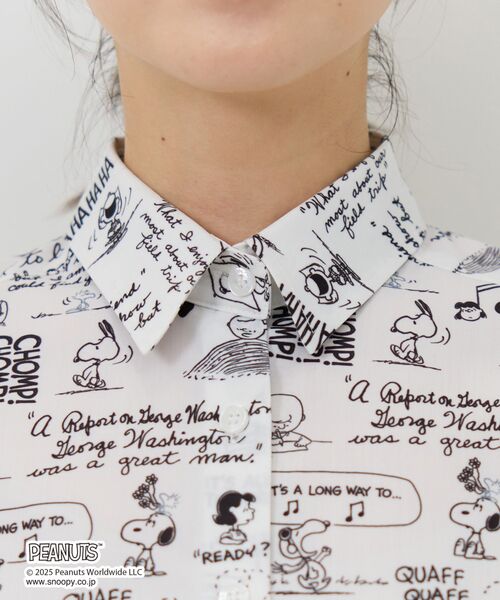 NARACAMICIE / ナラカミーチェ シャツ・ブラウス | 【PEANUTS】ドローイングシャツカラーブラウス | 詳細5