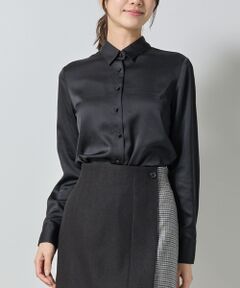 NARACAMICIE / ナラカミーチェ シャツ・ブラウス | 【NARACAMICIE】サテン長袖シャツ