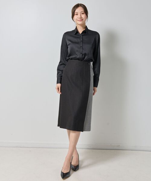 NARACAMICIE / ナラカミーチェ シャツ・ブラウス | 【NARACAMICIE】サテン長袖シャツ | 詳細13