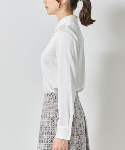 NARACAMICIE / ナラカミーチェ シャツ・ブラウス | 【NARACAMICIE】サテン長袖シャツ | 詳細4