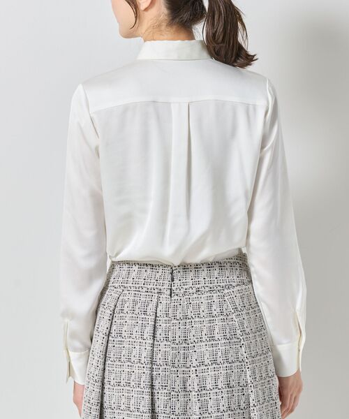 NARACAMICIE / ナラカミーチェ シャツ・ブラウス | 【NARACAMICIE】サテン長袖シャツ | 詳細5