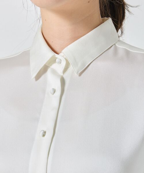 NARACAMICIE / ナラカミーチェ シャツ・ブラウス | 【NARACAMICIE】サテン長袖シャツ | 詳細6