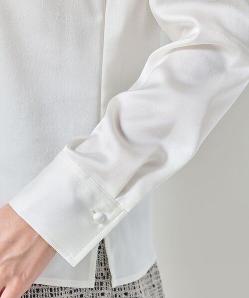 NARACAMICIE / ナラカミーチェ シャツ・ブラウス | 【NARACAMICIE】サテン長袖シャツ | 詳細8