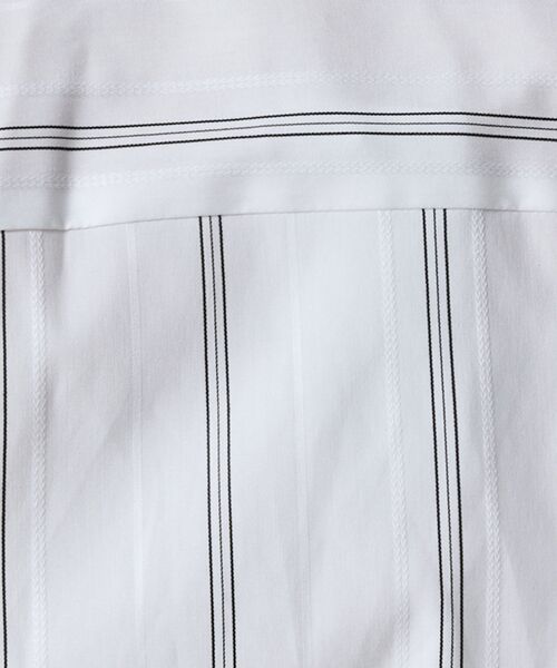 NARACAMICIE / ナラカミーチェ シャツ・ブラウス | 【NARACAMICIE】ストレッチストライプ襟付きフリル長袖シャツ | 詳細10