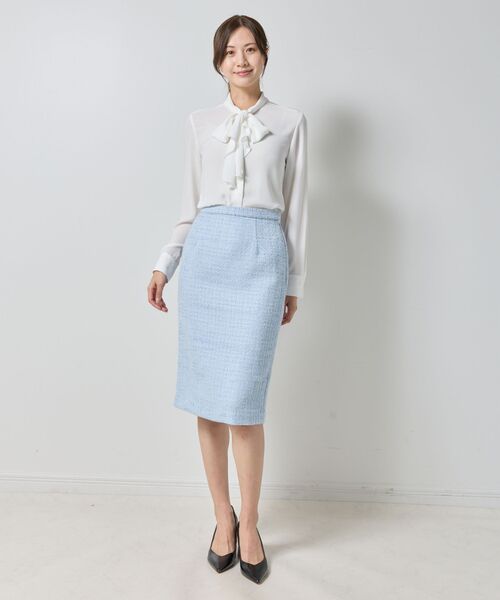 NARACAMICIE / ナラカミーチェ ミニ・ひざ丈スカート | 【NARACAMICIE】【セットアップ対応】ファンシーツィードタイトスカート | 詳細14