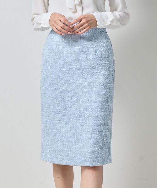 NARACAMICIE / ナラカミーチェ ミニ・ひざ丈スカート | 【NARACAMICIE】【セットアップ対応】ファンシーツィードタイトスカート | 詳細3