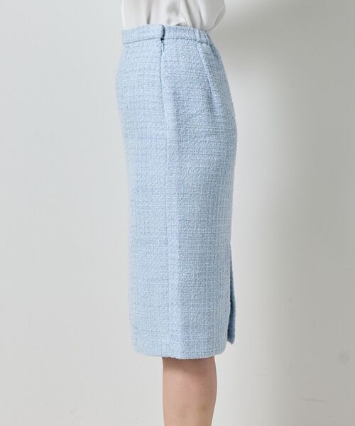 NARACAMICIE / ナラカミーチェ ミニ・ひざ丈スカート | 【NARACAMICIE】【セットアップ対応】ファンシーツィードタイトスカート | 詳細5