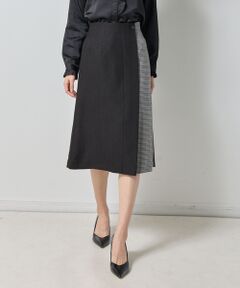 NARACAMICIE / ナラカミーチェ ミニ・ひざ丈スカート | 【NARACAMICIE】【セットアップ対応】ヘリンボン×チェックスカート