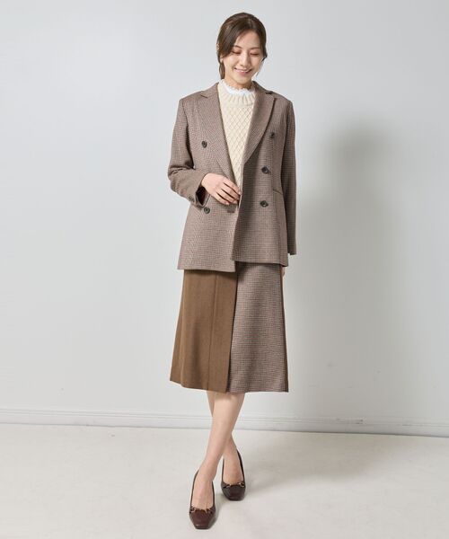 NARACAMICIE / ナラカミーチェ ミニ・ひざ丈スカート | 【NARACAMICIE】【セットアップ対応】ヘリンボン×チェックスカート | 詳細13