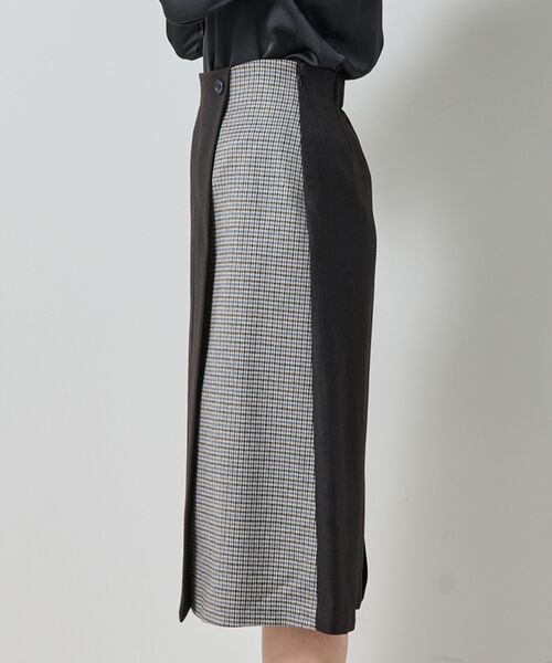 NARACAMICIE / ナラカミーチェ ミニ・ひざ丈スカート | 【NARACAMICIE】【セットアップ対応】ヘリンボン×チェックスカート | 詳細4