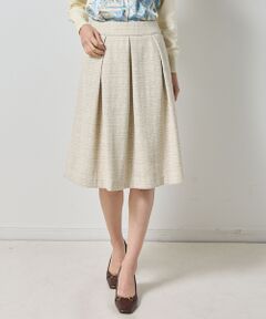 NARACAMICIE / ナラカミーチェ ミニ・ひざ丈スカート | 【NARACAMICIE】ツィードタックフレアスカート