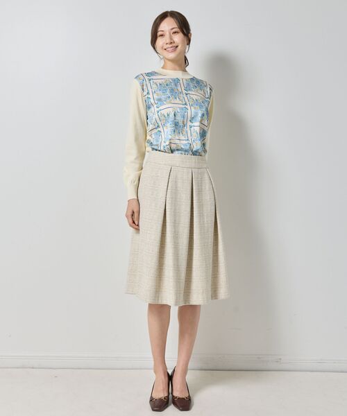 NARACAMICIE / ナラカミーチェ ミニ・ひざ丈スカート | 【NARACAMICIE】ツィードタックフレアスカート | 詳細11