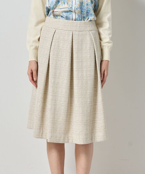 NARACAMICIE / ナラカミーチェ ミニ・ひざ丈スカート | 【NARACAMICIE】ツィードタックフレアスカート | 詳細2
