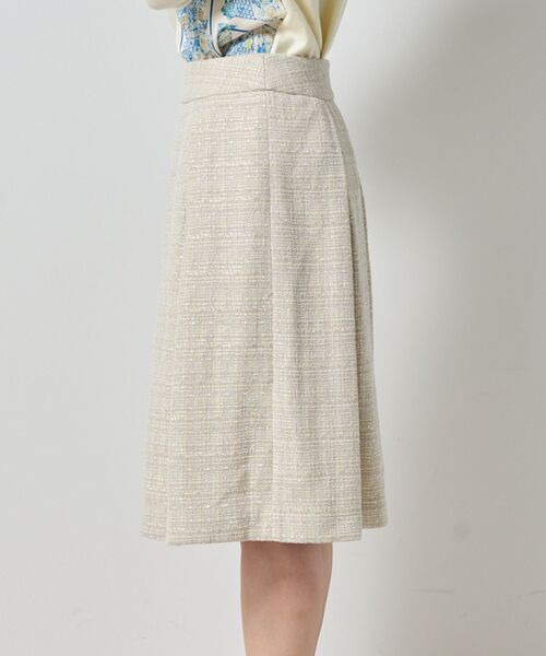 NARACAMICIE / ナラカミーチェ ミニ・ひざ丈スカート | 【NARACAMICIE】ツィードタックフレアスカート | 詳細3