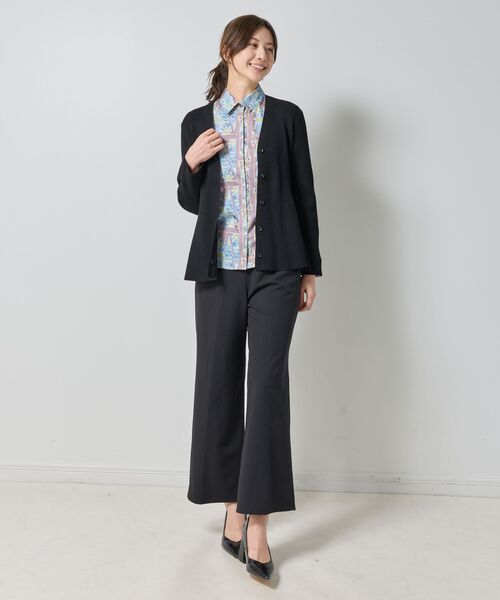 NARACAMICIE / ナラカミーチェ ニット・セーター | 【NARACAMICIE】フレアペプラムカーディガン | 詳細10