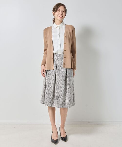 NARACAMICIE / ナラカミーチェ ニット・セーター | 【NARACAMICIE】フレアペプラムカーディガン | 詳細11