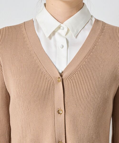 NARACAMICIE / ナラカミーチェ ニット・セーター | 【NARACAMICIE】フレアペプラムカーディガン | 詳細6