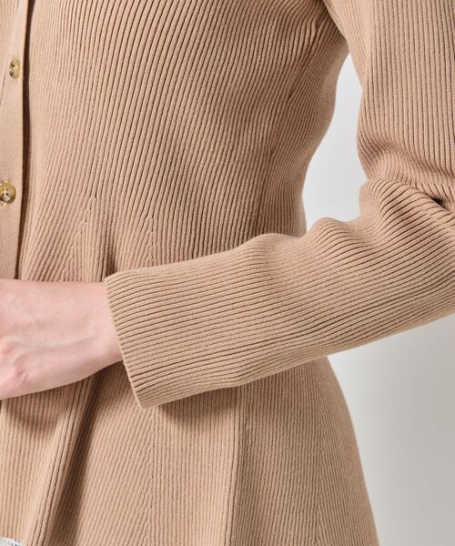 NARACAMICIE / ナラカミーチェ ニット・セーター | 【NARACAMICIE】フレアペプラムカーディガン | 詳細7