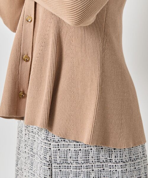 NARACAMICIE / ナラカミーチェ ニット・セーター | 【NARACAMICIE】フレアペプラムカーディガン | 詳細8