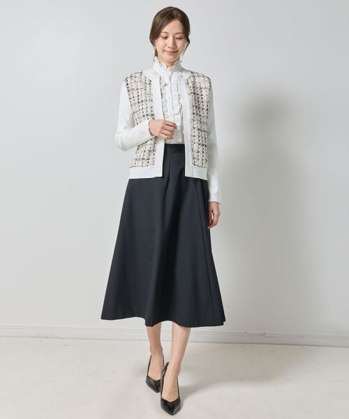 NARACAMICIE / ナラカミーチェ ニット・セーター | 【NARACAMICIE】ラメツィードドッキングクルーカーディガン | 詳細13