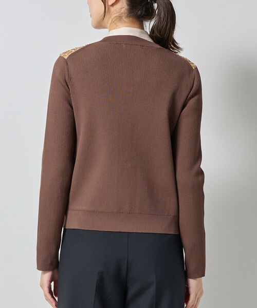 NARACAMICIE / ナラカミーチェ ニット・セーター | 【NARACAMICIE】ラメツィードドッキングクルーカーディガン | 詳細6