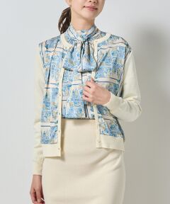 NARACAMICIE / ナラカミーチェ ニット・セーター | 【NARACAMICIE】GENIUS森柄ニットカーディガン