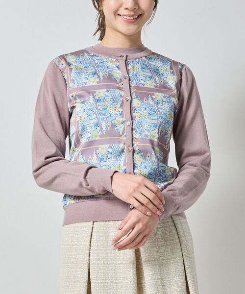 NARACAMICIE / ナラカミーチェ ニット・セーター | 【NARACAMICIE】GENIUS森柄ニットカーディガン | 詳細1