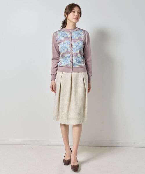 NARACAMICIE / ナラカミーチェ ニット・セーター | 【NARACAMICIE】GENIUS森柄ニットカーディガン | 詳細12