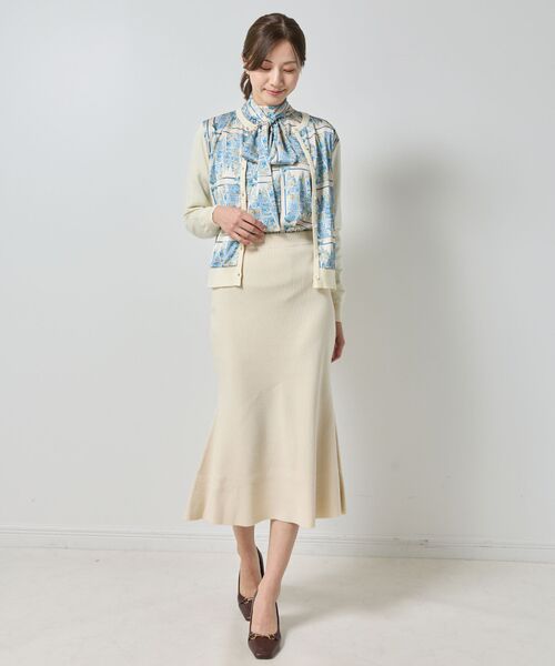 NARACAMICIE / ナラカミーチェ ニット・セーター | 【NARACAMICIE】GENIUS森柄ニットカーディガン | 詳細13