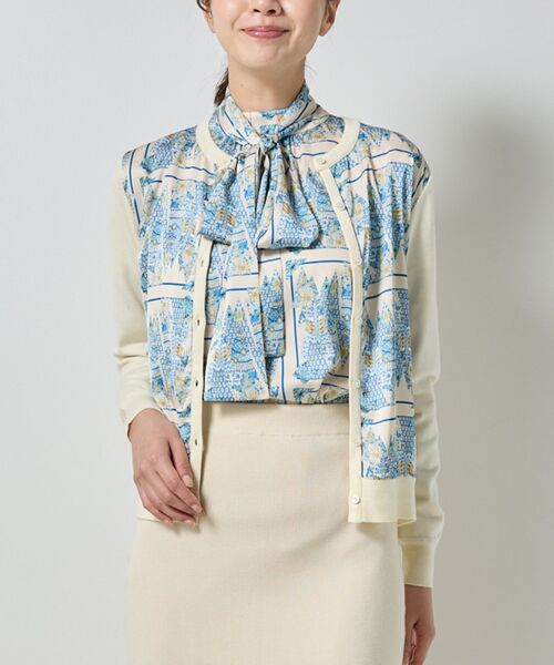 NARACAMICIE / ナラカミーチェ ニット・セーター | 【NARACAMICIE】GENIUS森柄ニットカーディガン | 詳細2