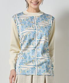 NARACAMICIE / ナラカミーチェ ニット・セーター | 【NARACAMICIE】GENIUS森柄ニットプルオーバー