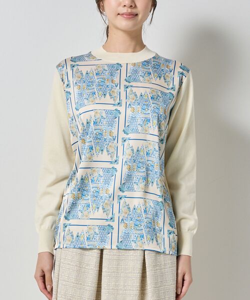 NARACAMICIE / ナラカミーチェ ニット・セーター | 【NARACAMICIE】GENIUS森柄ニットプルオーバー | 詳細1