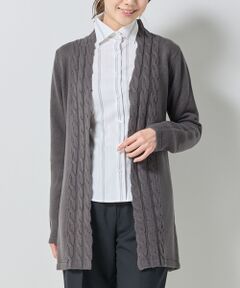 NARACAMICIE / ナラカミーチェ ニット・セーター | 【NARACAMICIE】ケーブルニットカーディガン