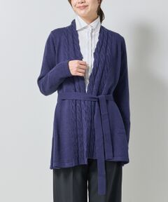 NARACAMICIE / ナラカミーチェ ニット・セーター | 【NARACAMICIE】ケーブルニットカーディガン