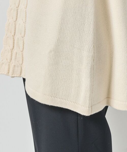 NARACAMICIE / ナラカミーチェ ニット・セーター | 【NARACAMICIE】ケーブルニットカーディガン | 詳細10
