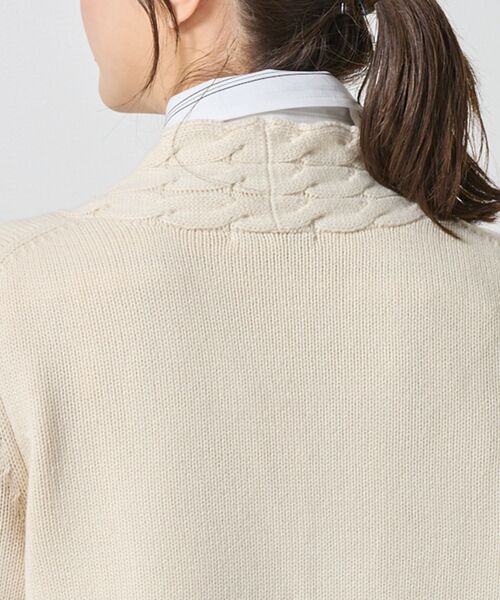 NARACAMICIE / ナラカミーチェ ニット・セーター | 【NARACAMICIE】ケーブルニットカーディガン | 詳細11