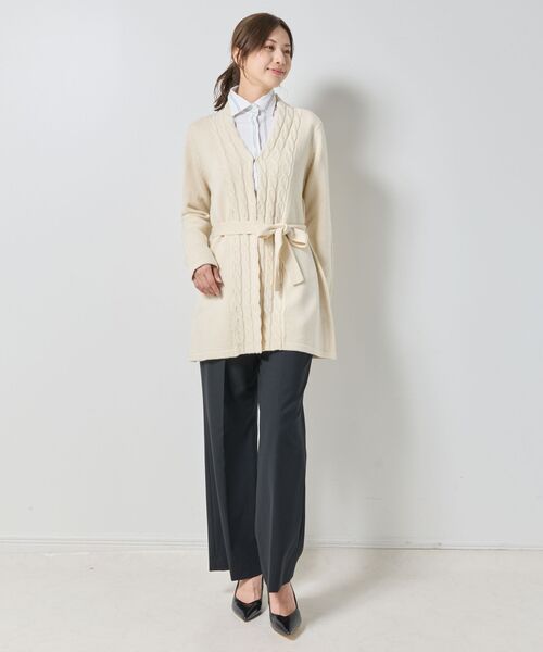 NARACAMICIE / ナラカミーチェ ニット・セーター | 【NARACAMICIE】ケーブルニットカーディガン | 詳細13