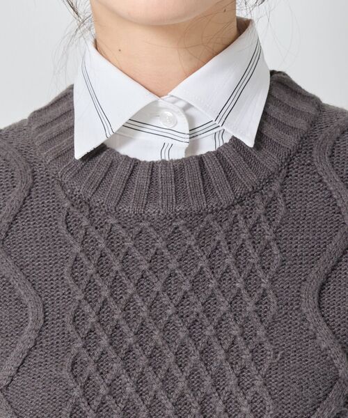 NARACAMICIE / ナラカミーチェ ニット・セーター | 【NARACAMICIE】ケーブルニットベスト | 詳細7