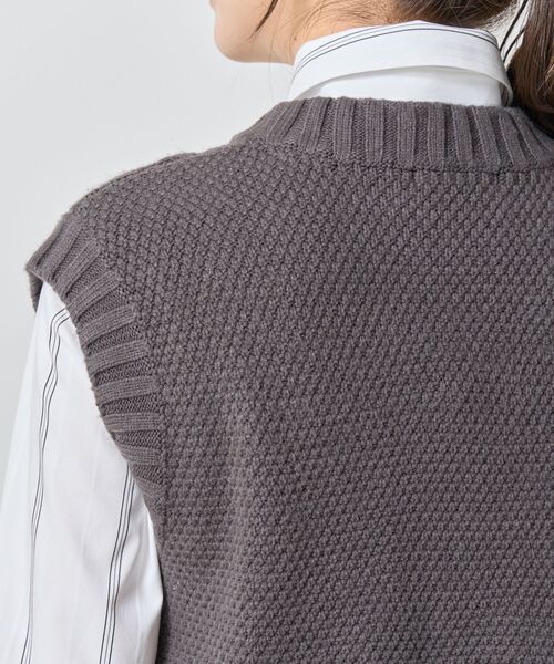 NARACAMICIE / ナラカミーチェ ニット・セーター | 【NARACAMICIE】ケーブルニットベスト | 詳細8